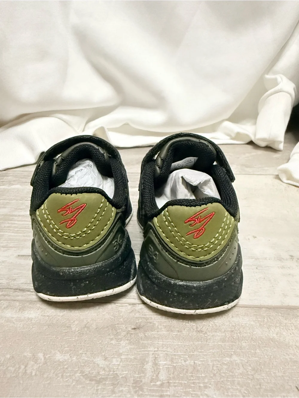 SHAQ Speed Demon Low Toddler Size 5 Dark Green Camo Sneakers NIB